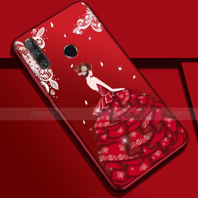 Handyhülle Silikon Hülle Gummi Schutzhülle Motiv Kleid Mädchen Z01 für Huawei Honor 20i