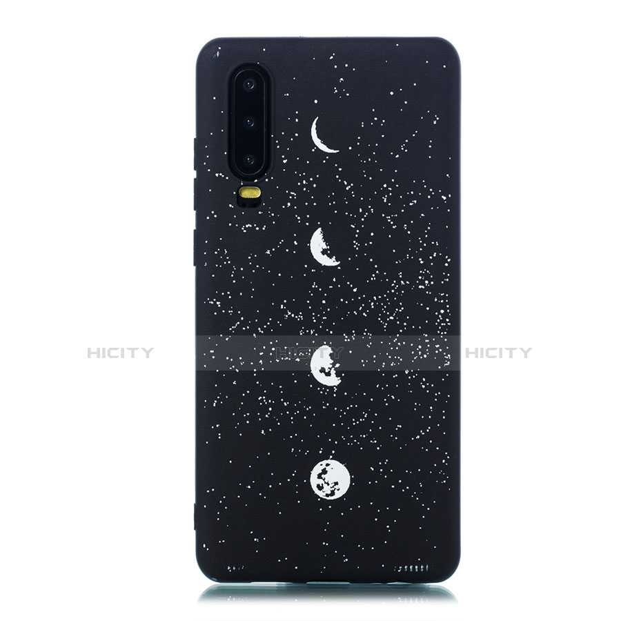 Handyhülle Silikon Hülle Gummi Schutzhülle Sternenhimmel für Huawei P30