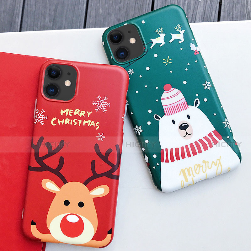 Handyhülle Silikon Hülle Gummi Schutzhülle Weihnachten S01 für Apple iPhone 11 groß