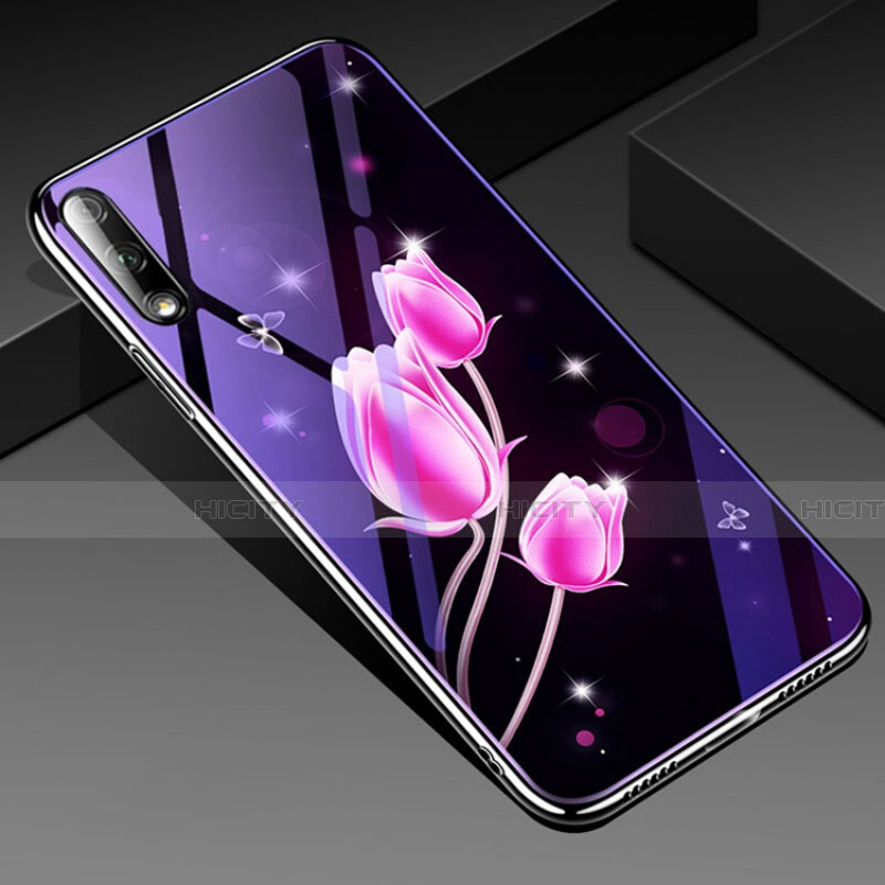 Handyhülle Silikon Hülle Rahmen Schutzhülle Spiegel Blumen für Huawei Honor 9X