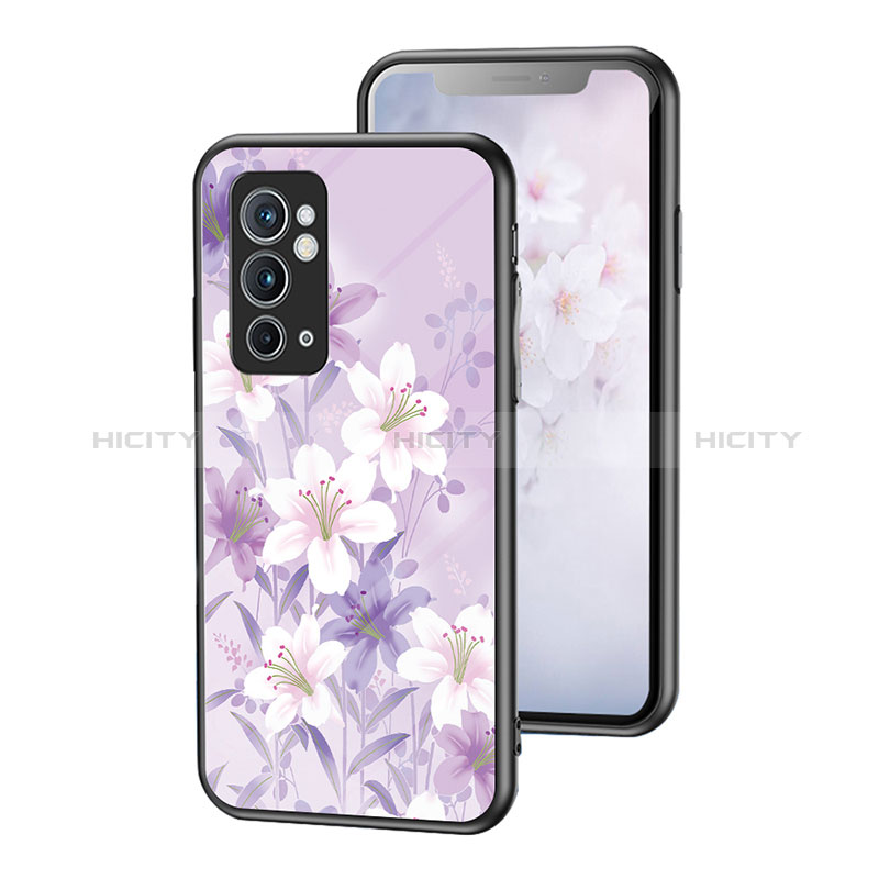 Handyhülle Silikon Hülle Rahmen Schutzhülle Spiegel Blumen für OnePlus 9RT 5G