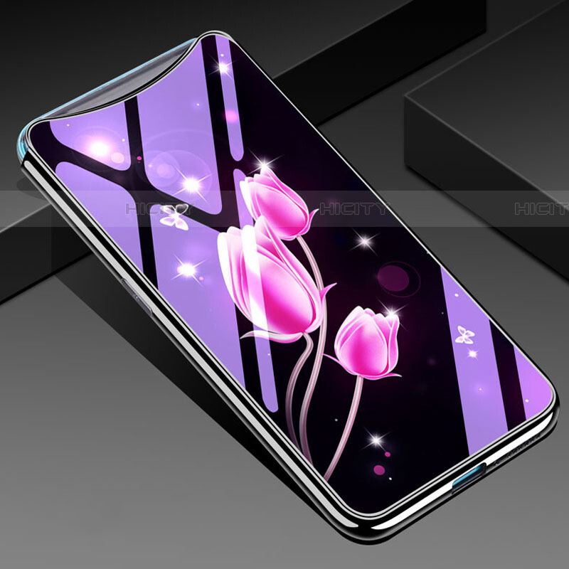 Handyhülle Silikon Hülle Rahmen Schutzhülle Spiegel Blumen für Oppo Find X Rosa Plus