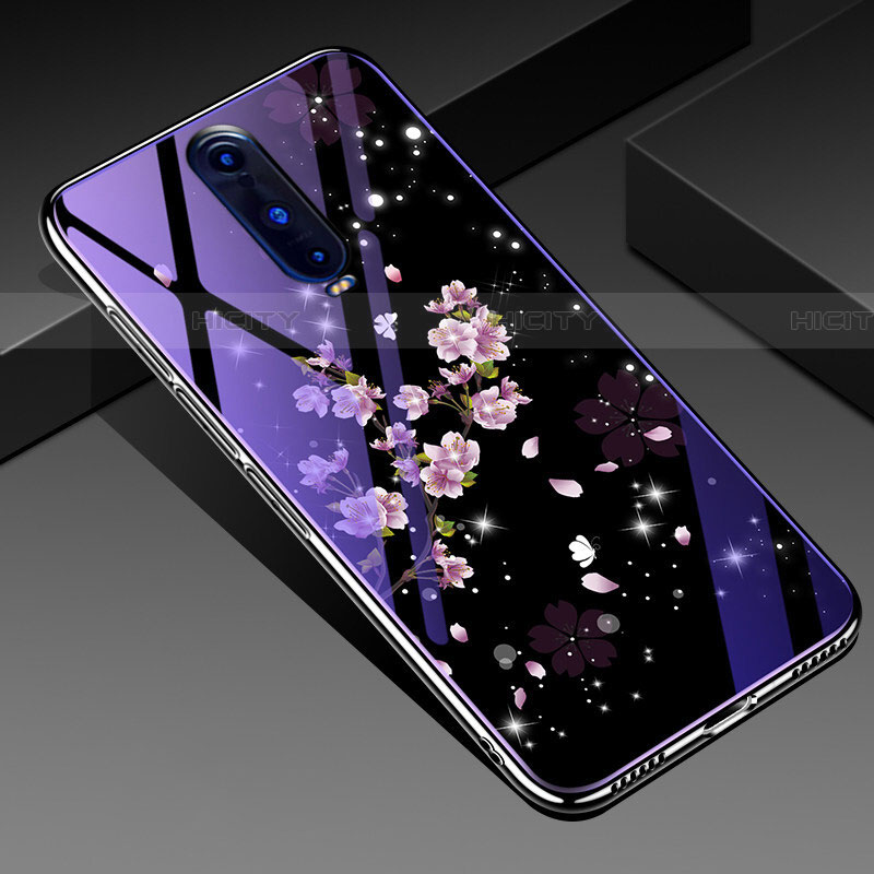 Handyhülle Silikon Hülle Rahmen Schutzhülle Spiegel Blumen für Oppo RX17 Pro