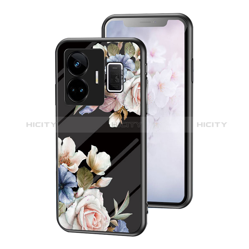 Handyhülle Silikon Hülle Rahmen Schutzhülle Spiegel Blumen für Realme GT Neo5 240W 5G groß