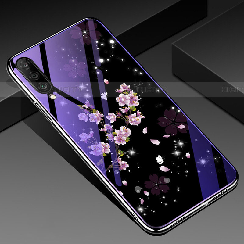 Handyhülle Silikon Hülle Rahmen Schutzhülle Spiegel Blumen für Samsung Galaxy A70S