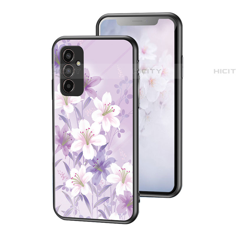 Handyhülle Silikon Hülle Rahmen Schutzhülle Spiegel Blumen für Samsung Galaxy F13 4G