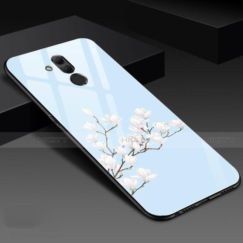 Handyhülle Silikon Hülle Rahmen Schutzhülle Spiegel Blumen H02 für Huawei Mate 20 Lite