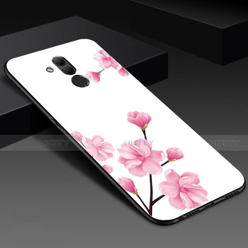 Handyhülle Silikon Hülle Rahmen Schutzhülle Spiegel Blumen H02 für Huawei Mate 20 Lite