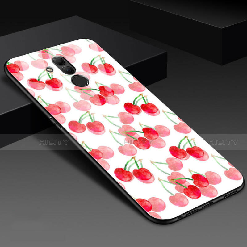 Handyhülle Silikon Hülle Rahmen Schutzhülle Spiegel Blumen H02 für Huawei Mate 20 Lite Rosa