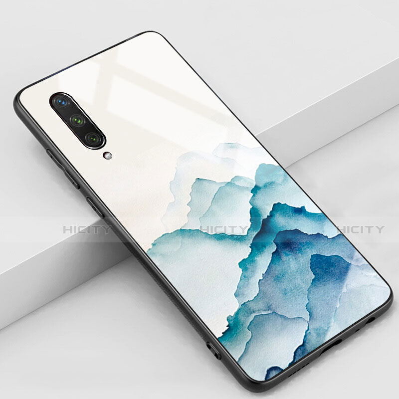 Handyhülle Silikon Hülle Rahmen Schutzhülle Spiegel Blumen K02 für Xiaomi Mi A3 groß