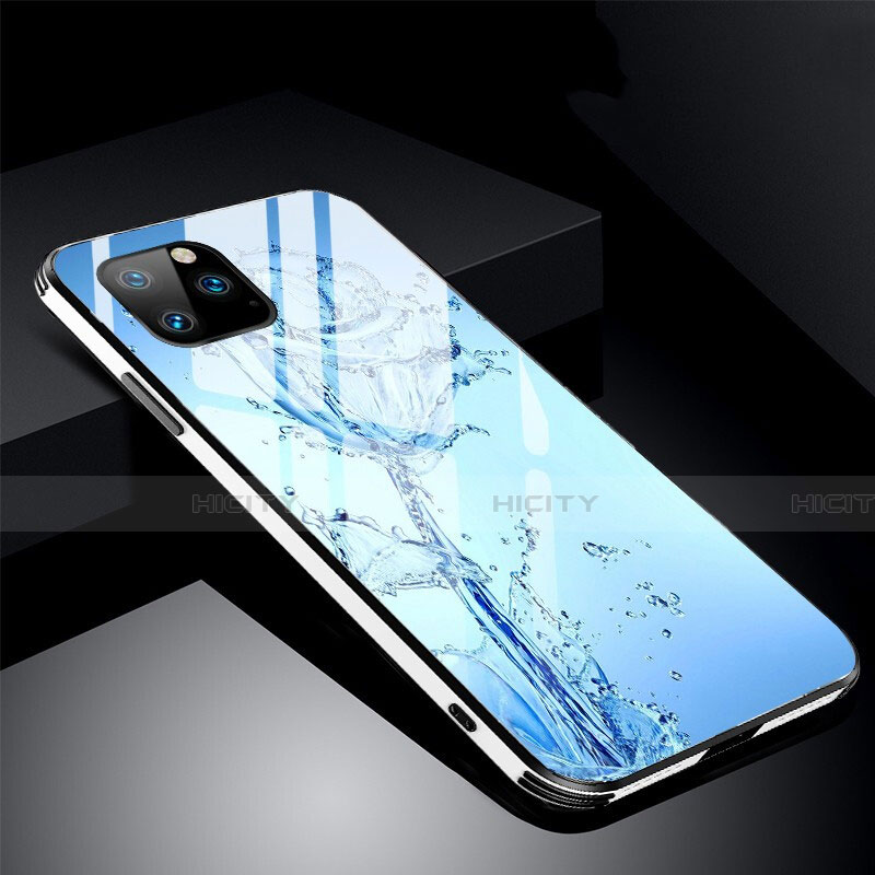 Handyhülle Silikon Hülle Rahmen Schutzhülle Spiegel Blumen M01 für Apple iPhone 11 Pro