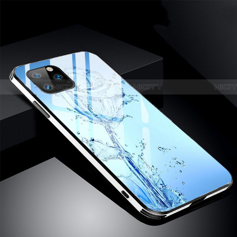 Handyhülle Silikon Hülle Rahmen Schutzhülle Spiegel Blumen M01 für Apple iPhone 11 Pro Max