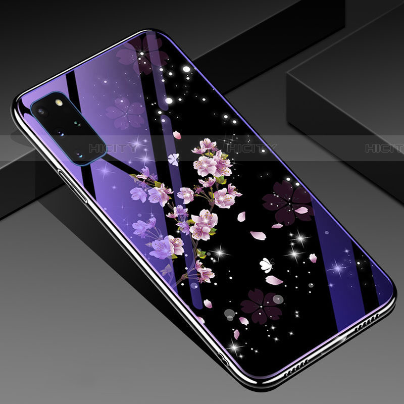 Handyhülle Silikon Hülle Rahmen Schutzhülle Spiegel Blumen M01 für Samsung Galaxy S20 Plus 5G groß