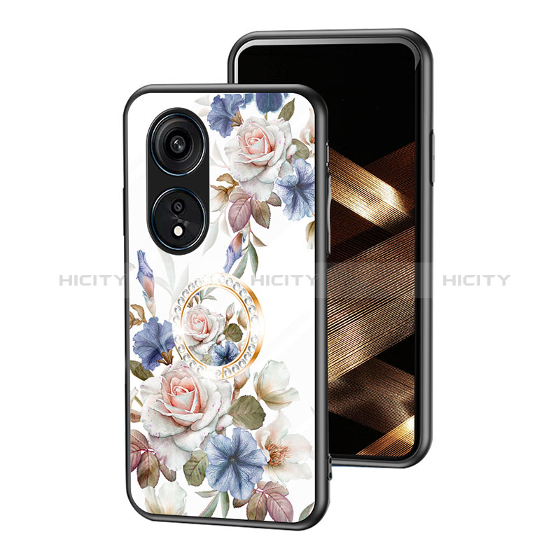 Handyhülle Silikon Hülle Rahmen Schutzhülle Spiegel Blumen S01 für Huawei Honor X5 Plus groß