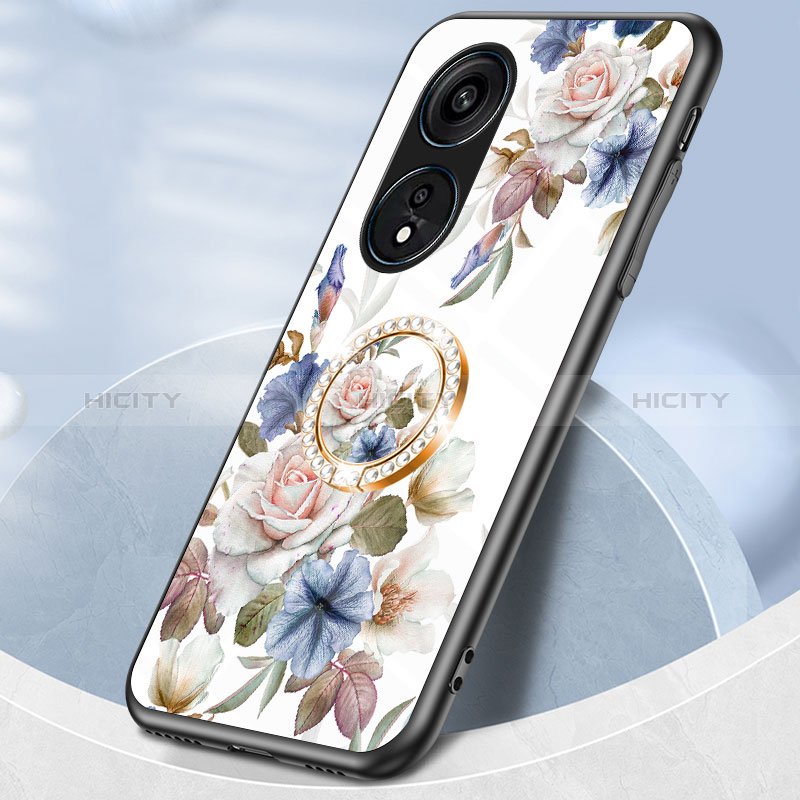 Handyhülle Silikon Hülle Rahmen Schutzhülle Spiegel Blumen S01 für Huawei Honor X5 Plus