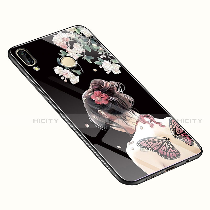 Handyhülle Silikon Hülle Rahmen Schutzhülle Spiegel Blumen S01 für Huawei P20 Lite Bunt