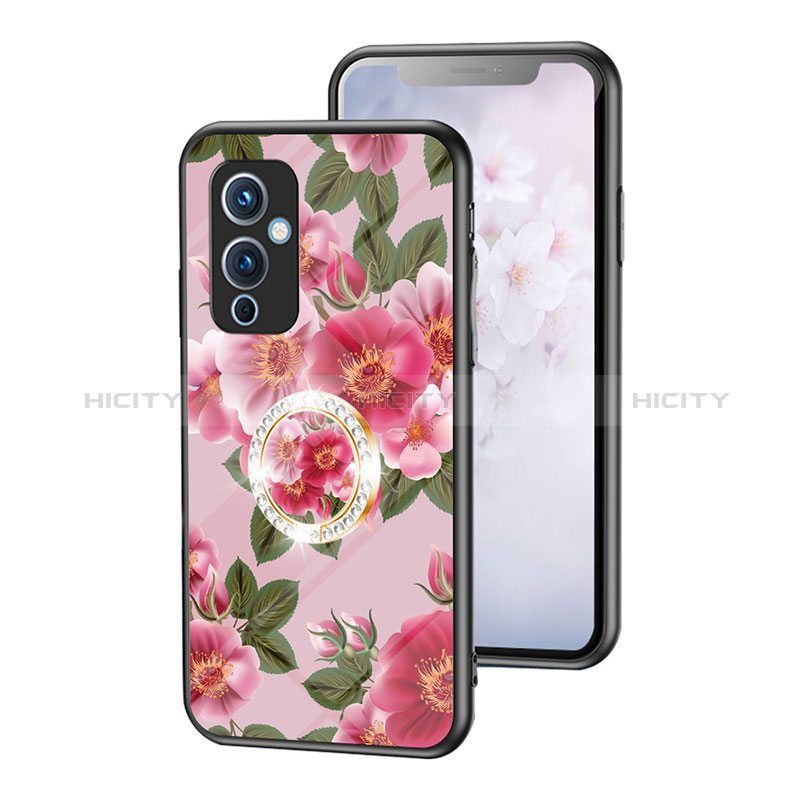 Handyhülle Silikon Hülle Rahmen Schutzhülle Spiegel Blumen S01 für OnePlus 9 5G