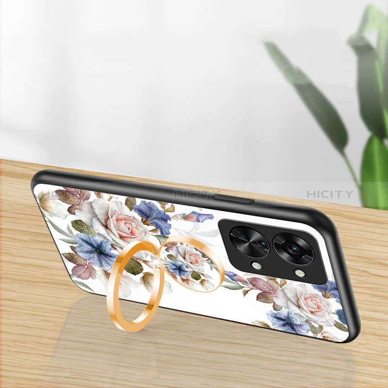 Handyhülle Silikon Hülle Rahmen Schutzhülle Spiegel Blumen S01 für OnePlus Nord 2T 5G