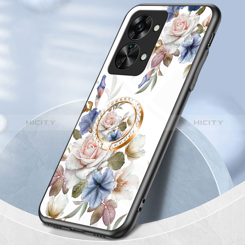 Handyhülle Silikon Hülle Rahmen Schutzhülle Spiegel Blumen S01 für OnePlus Nord 2T 5G