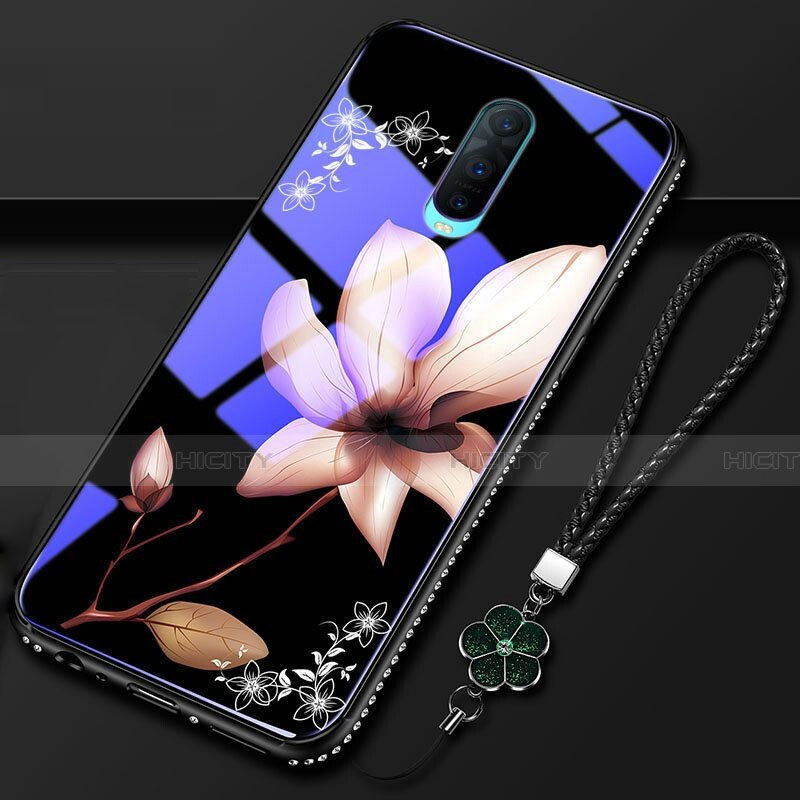 Handyhülle Silikon Hülle Rahmen Schutzhülle Spiegel Blumen S01 für Oppo R17 Pro