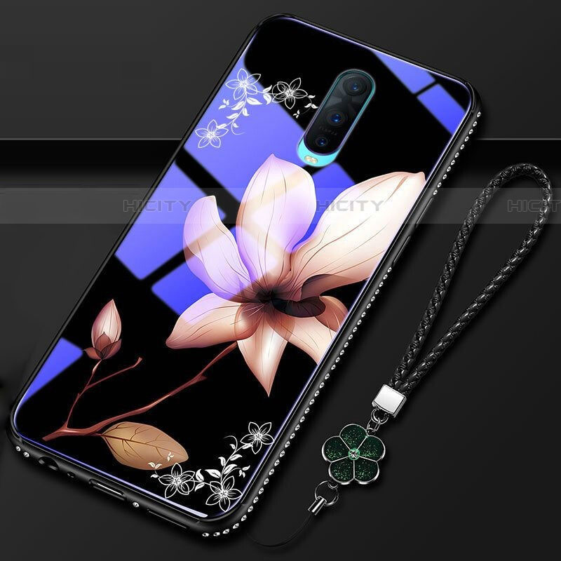 Handyhülle Silikon Hülle Rahmen Schutzhülle Spiegel Blumen S01 für Oppo RX17 Pro