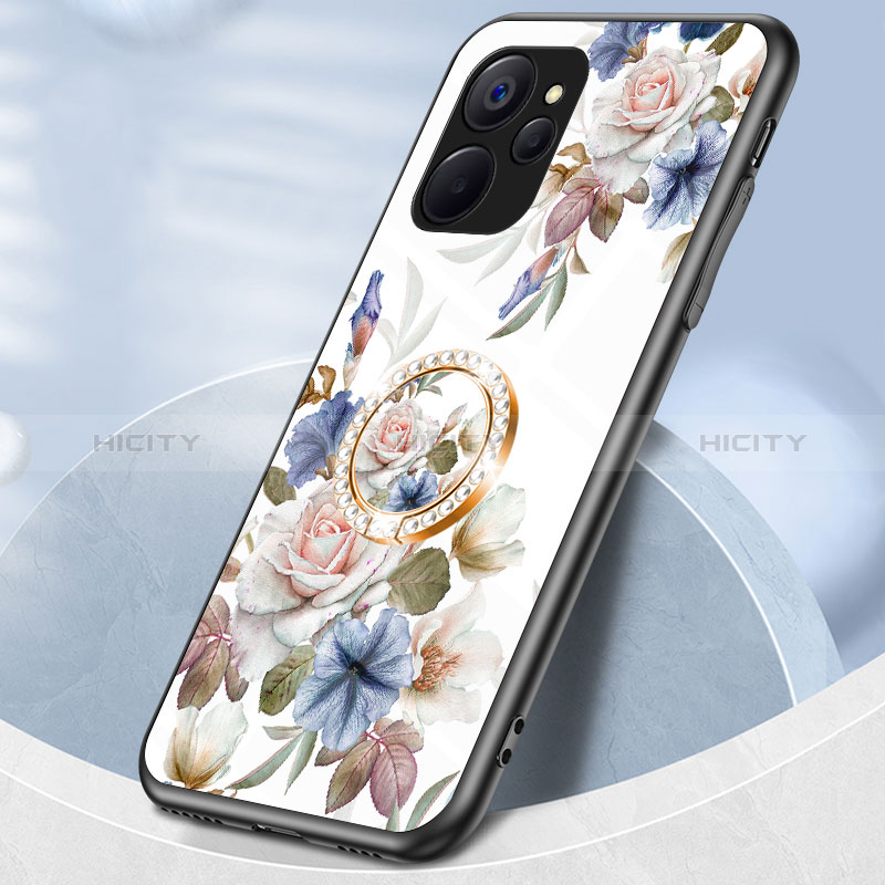 Handyhülle Silikon Hülle Rahmen Schutzhülle Spiegel Blumen S01 für Realme 10 5G