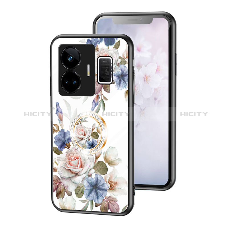 Handyhülle Silikon Hülle Rahmen Schutzhülle Spiegel Blumen S01 für Realme GT Neo5 240W 5G