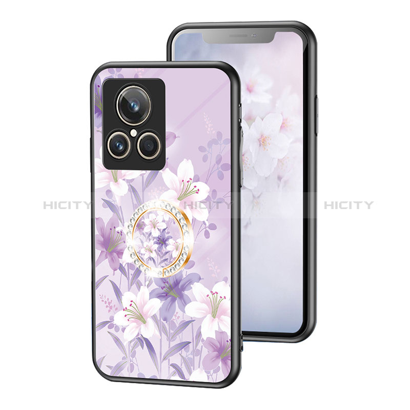 Handyhülle Silikon Hülle Rahmen Schutzhülle Spiegel Blumen S01 für Realme GT2 Master Explorer