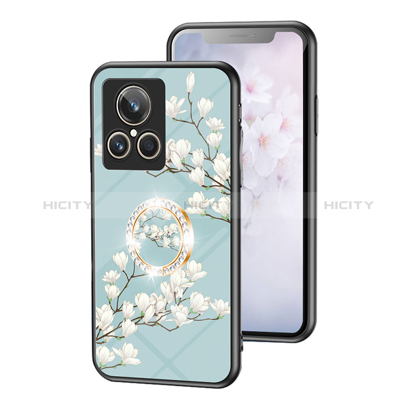 Handyhülle Silikon Hülle Rahmen Schutzhülle Spiegel Blumen S01 für Realme GT2 Master Explorer