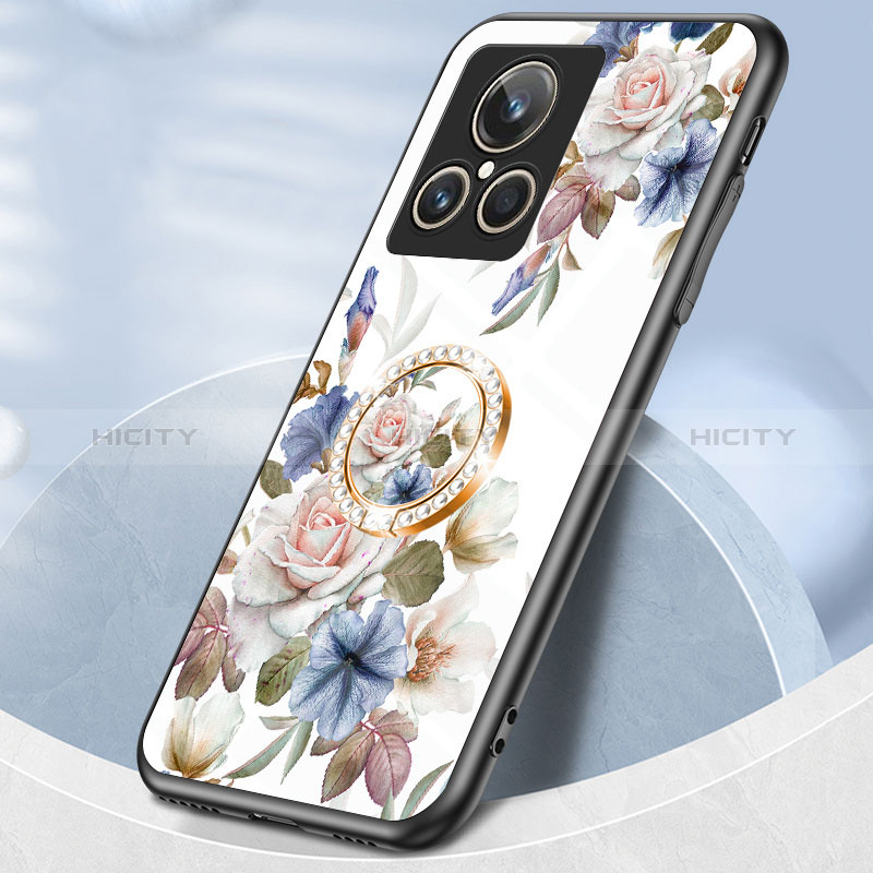 Handyhülle Silikon Hülle Rahmen Schutzhülle Spiegel Blumen S01 für Realme GT2 Master Explorer