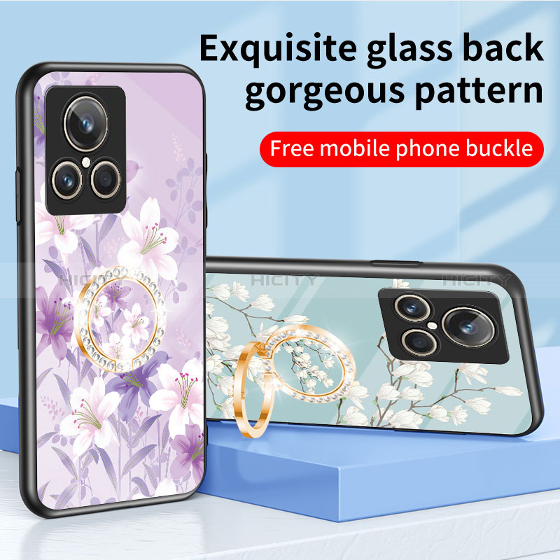 Handyhülle Silikon Hülle Rahmen Schutzhülle Spiegel Blumen S01 für Realme GT2 Master Explorer