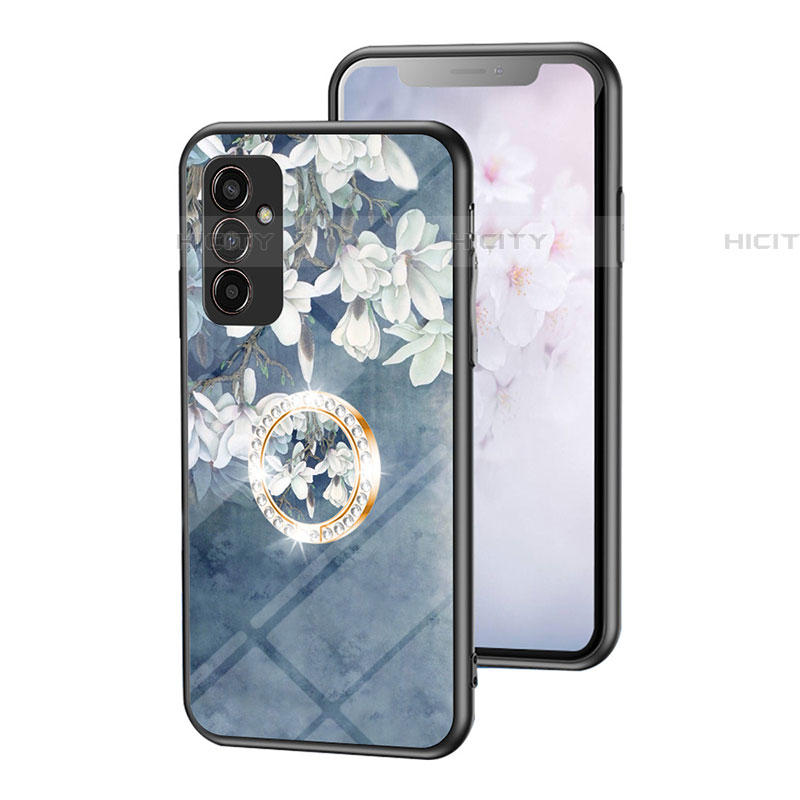 Handyhülle Silikon Hülle Rahmen Schutzhülle Spiegel Blumen S01 für Samsung Galaxy F13 4G