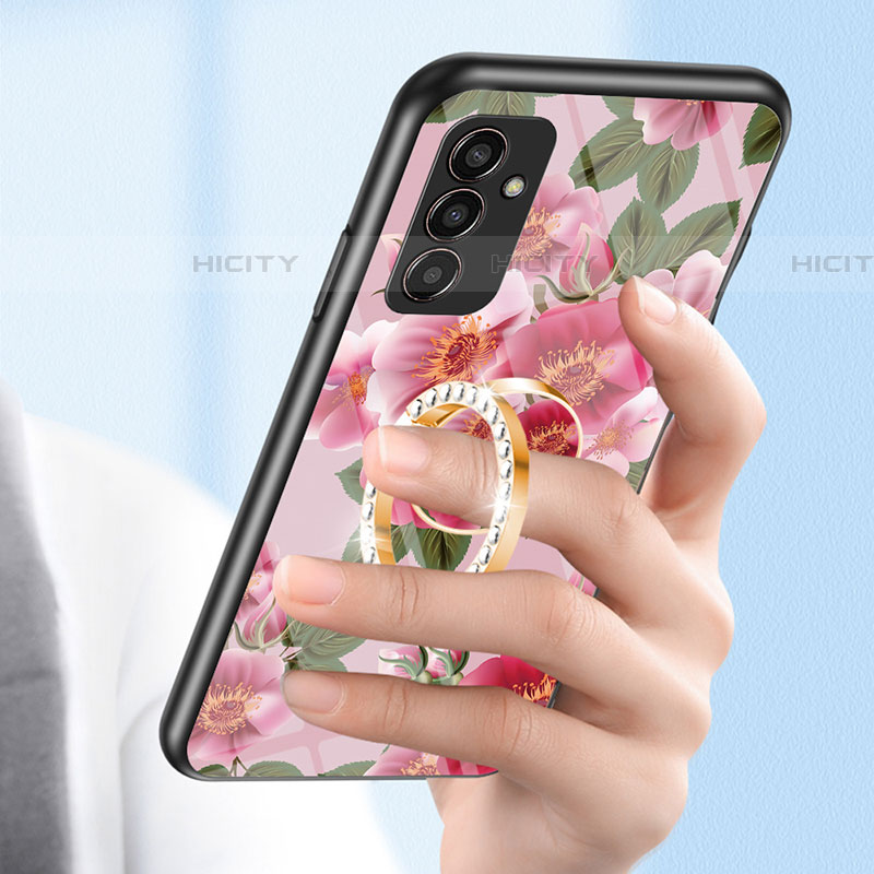 Handyhülle Silikon Hülle Rahmen Schutzhülle Spiegel Blumen S01 für Samsung Galaxy M13 4G