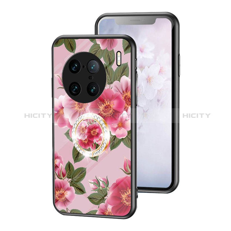 Handyhülle Silikon Hülle Rahmen Schutzhülle Spiegel Blumen S01 für Vivo X90 Pro+ Plus 5G