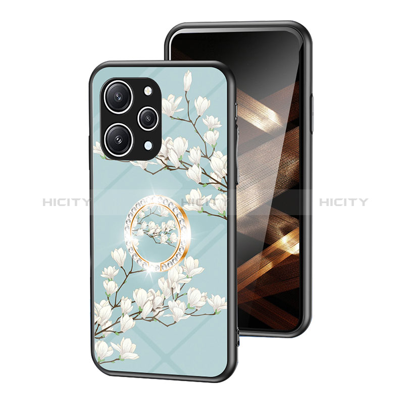 Handyhülle Silikon Hülle Rahmen Schutzhülle Spiegel Blumen S01 für Xiaomi Redmi 12 4G