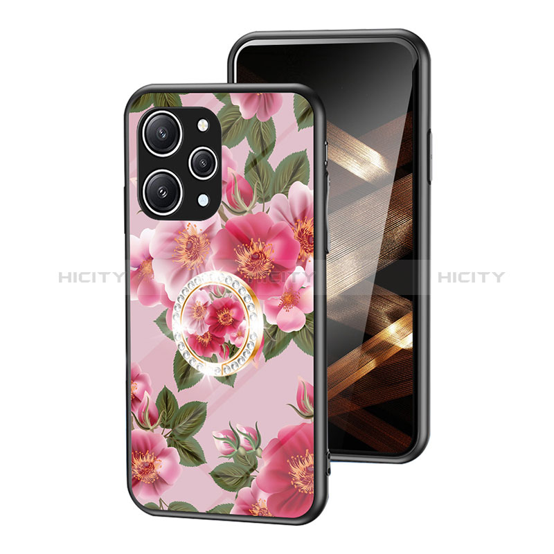 Handyhülle Silikon Hülle Rahmen Schutzhülle Spiegel Blumen S01 für Xiaomi Redmi 12 4G