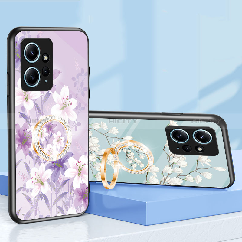 Handyhülle Silikon Hülle Rahmen Schutzhülle Spiegel Blumen S01 für Xiaomi Redmi Note 12 4G