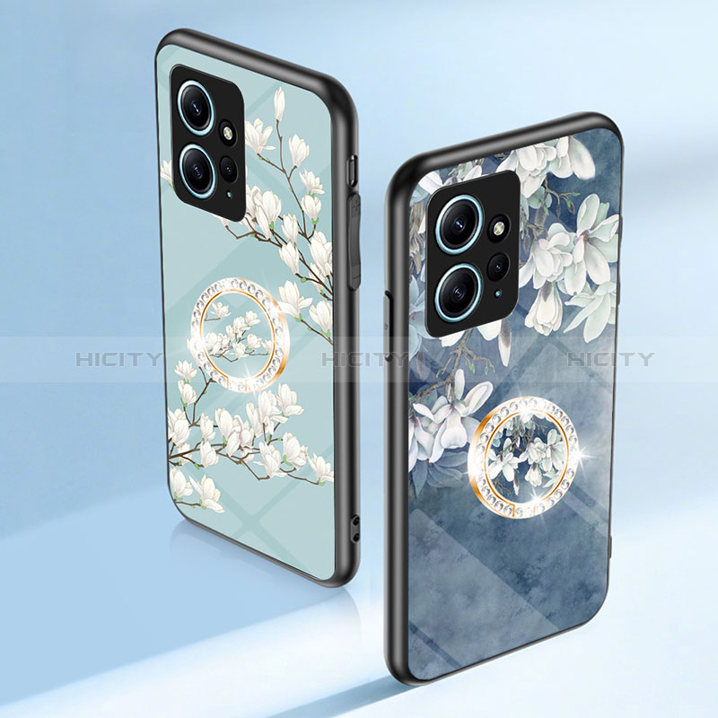 Handyhülle Silikon Hülle Rahmen Schutzhülle Spiegel Blumen S01 für Xiaomi Redmi Note 12 4G