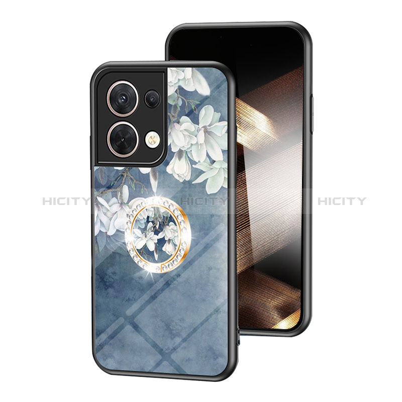 Handyhülle Silikon Hülle Rahmen Schutzhülle Spiegel Blumen S01 für Xiaomi Redmi Note 13 5G groß