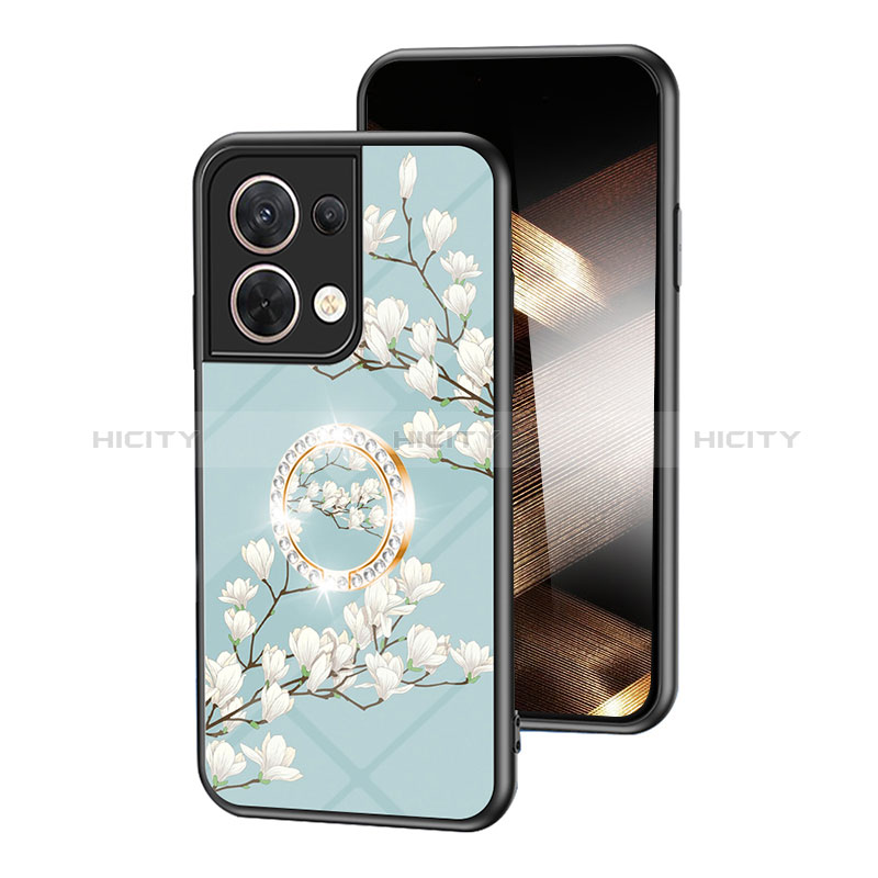 Handyhülle Silikon Hülle Rahmen Schutzhülle Spiegel Blumen S01 für Xiaomi Redmi Note 13 5G groß