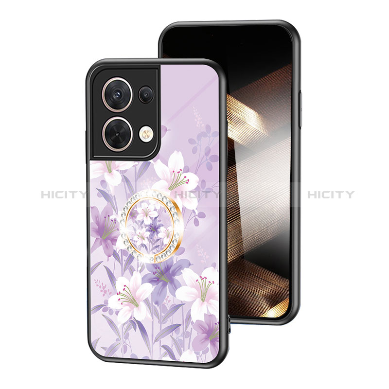 Handyhülle Silikon Hülle Rahmen Schutzhülle Spiegel Blumen S01 für Xiaomi Redmi Note 13 5G groß