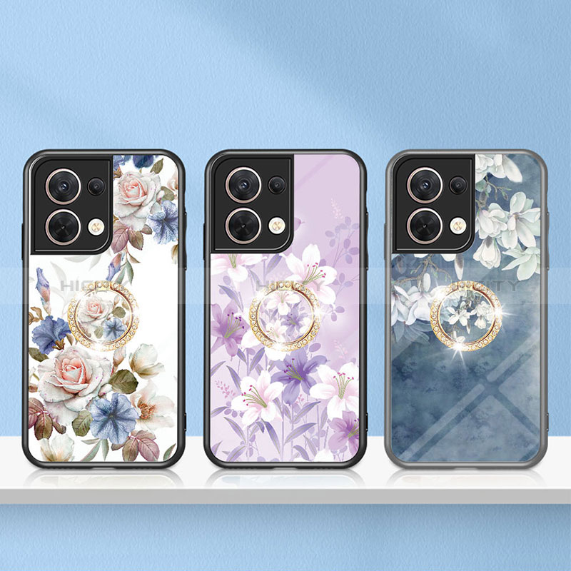 Handyhülle Silikon Hülle Rahmen Schutzhülle Spiegel Blumen S01 für Xiaomi Redmi Note 13 5G groß