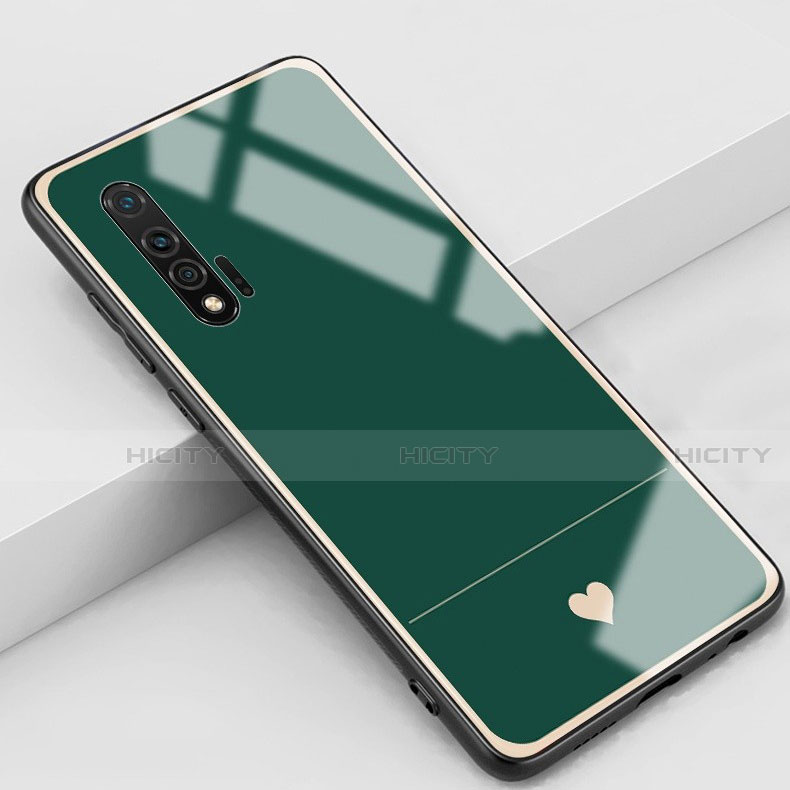 Handyhülle Silikon Hülle Rahmen Schutzhülle Spiegel Liebe Herz für Huawei Nova 6 Grün Plus