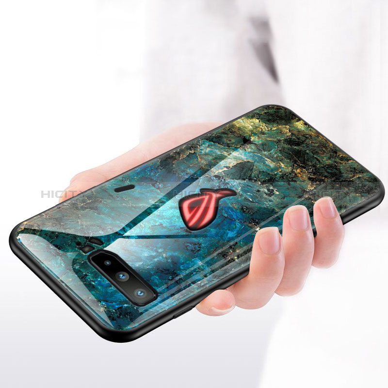 Handyhülle Silikon Hülle Rahmen Schutzhülle Spiegel Modisch Muster für Asus ROG Phone 3