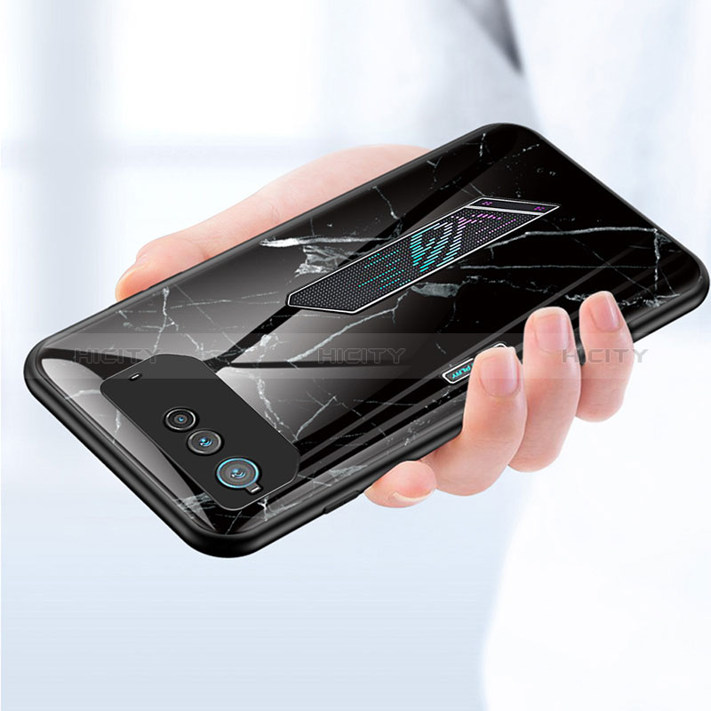 Handyhülle Silikon Hülle Rahmen Schutzhülle Spiegel Modisch Muster für Asus ROG Phone 6 Pro groß