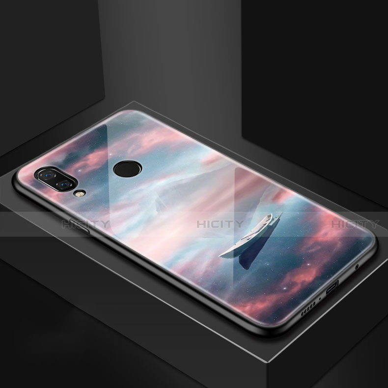 Handyhülle Silikon Hülle Rahmen Schutzhülle Spiegel Modisch Muster für Huawei P Smart+ Plus Plusfarbig