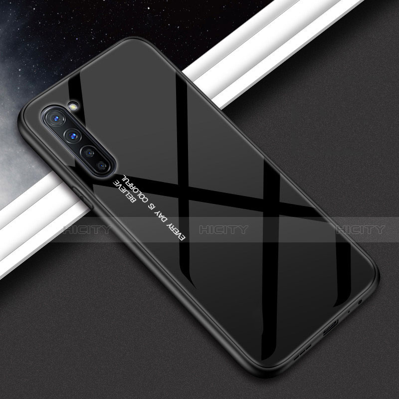 Handyhülle Silikon Hülle Rahmen Schutzhülle Spiegel Modisch Muster für Oppo F15 groß