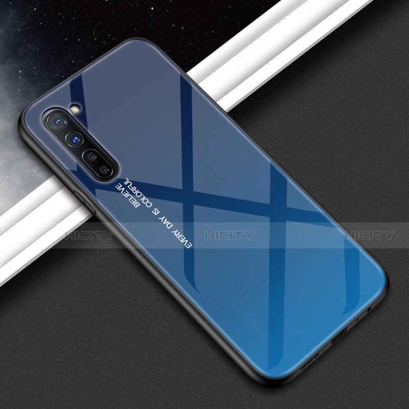 Handyhülle Silikon Hülle Rahmen Schutzhülle Spiegel Modisch Muster für Oppo F15 groß