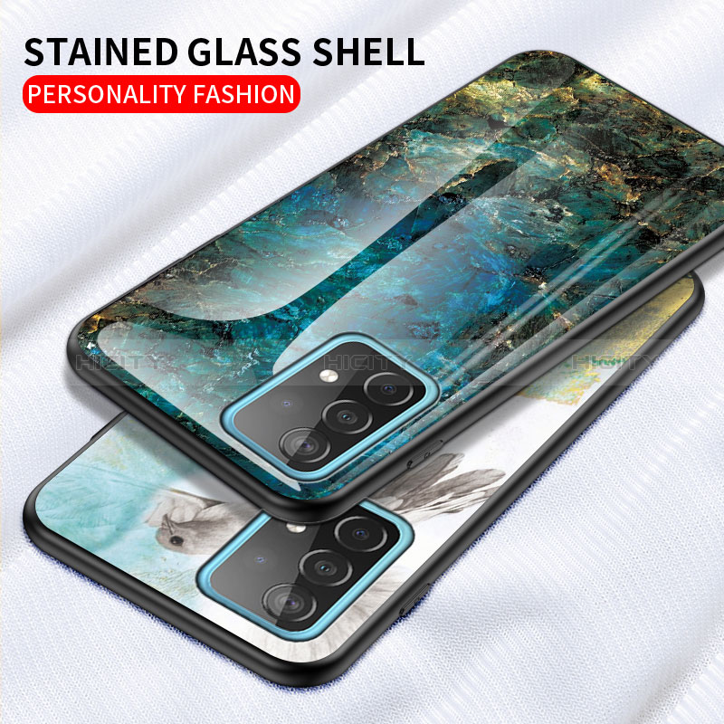 Handyhülle Silikon Hülle Rahmen Schutzhülle Spiegel Modisch Muster für Samsung Galaxy A52s 5G groß