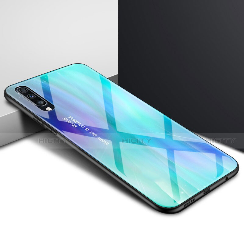 Handyhülle Silikon Hülle Rahmen Schutzhülle Spiegel Modisch Muster für Samsung Galaxy A70
